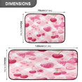 thumbnail image 3 of 2-Piece Kitchen Rugs Set Non-Slip Mats Carpet Floor for Kitchen, Bathroom (19.7"x27.6" & 19.7"x47.2") Cherry and Pink Bow Pattern, 3 of 7