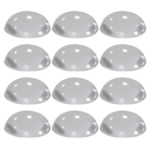 Uxcell 12Pcs 1.57" Door Stopper Wall Protector Adhesive Convexity Door Bumpers Clear