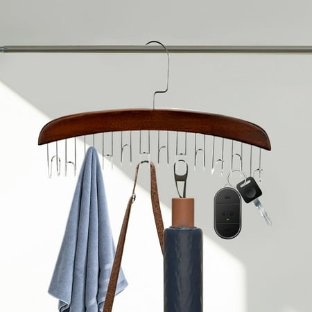 IBaodan Surprise discount Sling Hanger Wooden Hook Hanger Hanging Underwear Belt Scarf Bag Multi Hook Hanger Organizer Closet Organizers And Storage For Bras Belts Ties Gifts