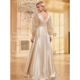 thumbnail image 3 of Wedding Guest Dress Formal Dresses for Women Sexy Bodycon Cocktail Floor Length Long Dress for Evening Party, 3 of 6