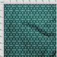 thumbnail image 3 of oneOone Cotton Cambric Teal Green Fabric Block Craft Projects Decor Fabric Printed By The Yard 42 Inch Wide, 3 of 4