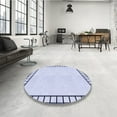 thumbnail image 4 of Ahgly Company Machine Washable Indoor Rectangle Transitional Lavender Blue Area Rugs, 6' x 9', 4 of 7