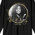 thumbnail image 2 of Whitney Houston Photo in Gold Foil Women's Black Long Sleeve Shirt-S, 2 of 7