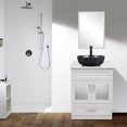 thumbnail image 3 of ELECWISH 24" Vanity Bathroom Cabinet with Mirror and Vessel Sink Bowl Faucet Combo Set, 3 of 10