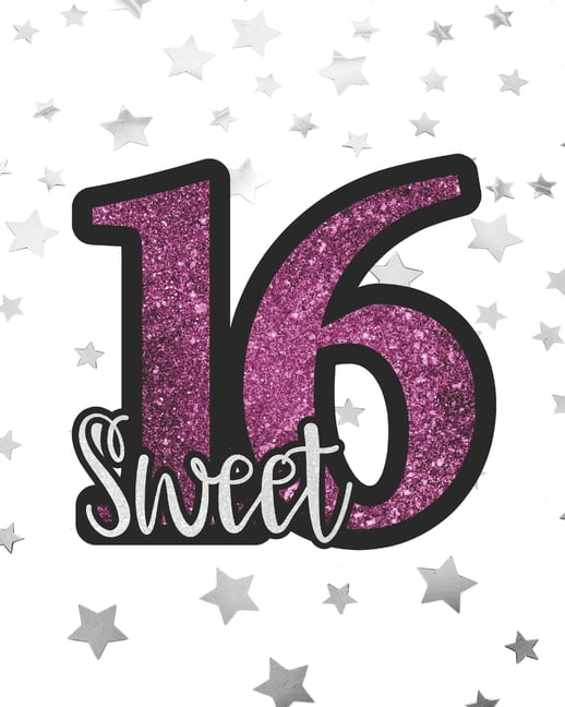 Sweet 16 Guest book Sweet Sixteen party book Party Guestbook for