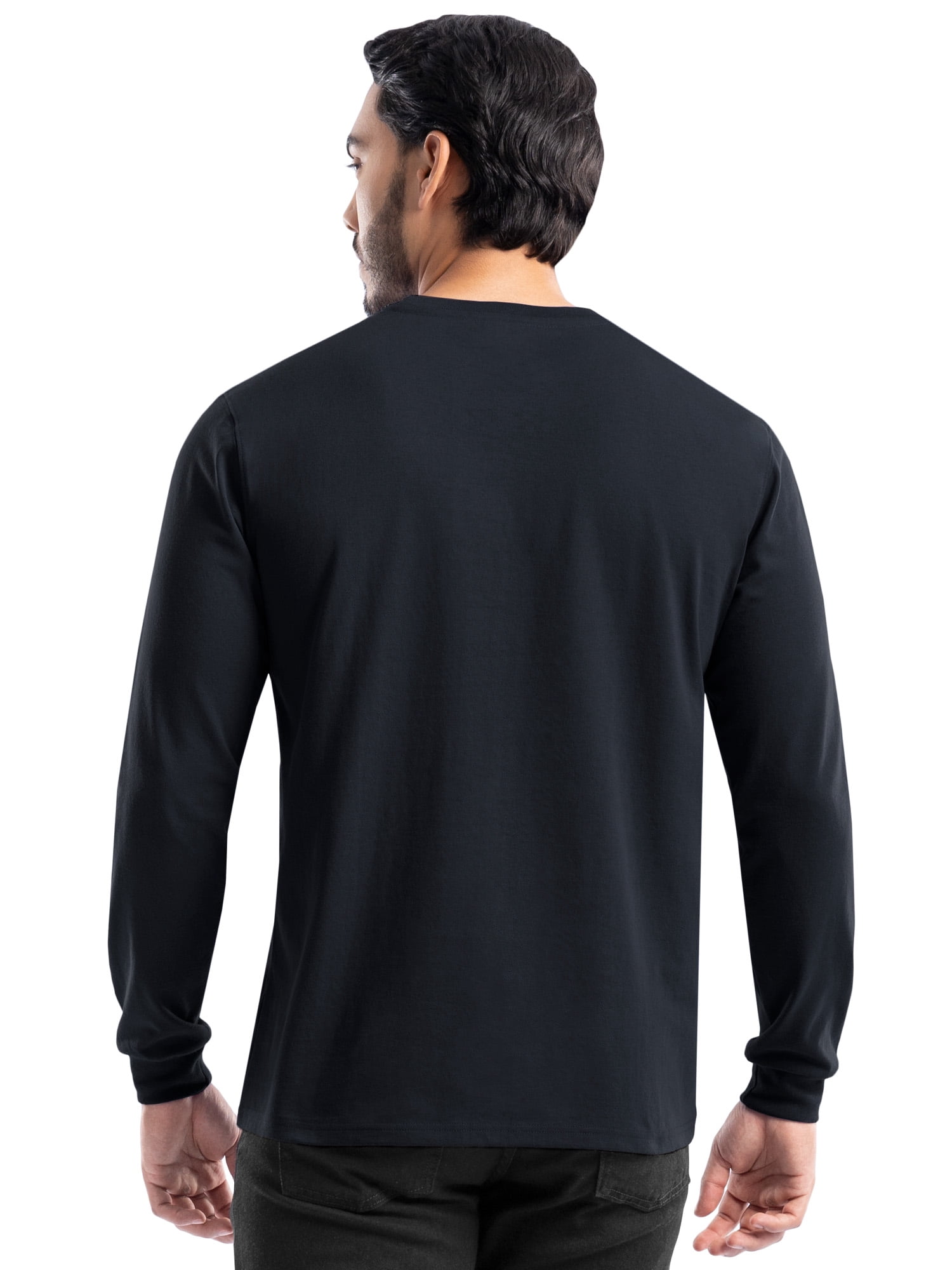 Wrangler Workwear Men's Long Sleeve Heavyweight Pocket T-Shirt, Size S-5XL (Men's and Big Men's)