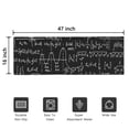 thumbnail image 5 of Math Equations Calculus Symbols Black Pattern Door Rugs,Washable Non Slip Door Mats Indoor,Decorative Door Mats,Entry Mat Indoor for Entrance,Bedroom,Kitchen,Bathroom,16"x47", 5 of 6
