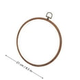 thumbnail image 2 of Round Embroidery Hoop Rubber Embroidery Hoop for Display Imitated Ornament for Craft Sewing DIY Hanging, 2 of 8