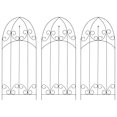 thumbnail image 1 of vidaXL Plant Climbing Racks 3 pcs Black 40x100 cm Iron, 1 of 4
