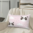 thumbnail image 5 of Zufioo Cute Panda Print Double-sided Plush Pillow Cover,Decorative Pillow Protector without Pillow Core, Suitable for Sofa, Bedroom, Car-20"x30", 5 of 6
