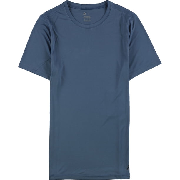Reebok Performance Base Layer - Camiseta básica para hombre, color azul, grande Reebok Camiseta básica