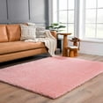 thumbnail image 3 of BoutiqueRugs Faina Pink Washable Shag Area Rug - Machine Washable - Pink - 9'3" x 12', 3 of 17