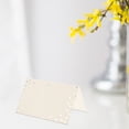 thumbnail image 3 of FONWILYO 100 Pcs Cartes de Table de Mariage Blanches avec Finition Soignée pour Décoration de Table et Assise d'Invité, 3 of 8