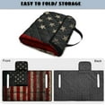 thumbnail image 5 of Psesaysky Golf Cart Seat Covers Universal Golf Cart Seat Towel Blanket with 4 Pockets and Extra Handle, Soft and Washable, Fit for EZGO, Yamaha, Club Car Front Seats, Retro American Flag, 5 of 8