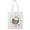 White, variant on Happy Cat Icons Tote Bag - June Erica Vess Designs, One Size Cotton Canvas Tote Bag