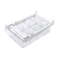 thumbnail image 1 of Organizador de cajones para refrigerador, soporte para estantes, contenedores de almacenamiento transparentes y extensibles. 8 rejillas, 1 of 9