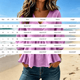 thumbnail image 3 of IPYUI Linen Babydoll Tops for Women Ruffle Peplum Blouse Puff Sleeve Pleated Cute Blouse Gauze Tops for Women Gauze Shirts Elbow Sleeve Dressy Clothes Bohemian Peasant Plain V Neck Solid Color Top, 3 of 6
