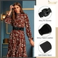 thumbnail image 5 of Women Wide Stretchy Belt,Vintage Chunky Buckle Elastic Waist Belts for Women Dress, 5 of 9