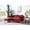Burgundy, variant on Homestock Victorian Elegance Sofa Chaise , Pink