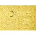 thumbnail image 1 of Ahgly Company Machine Washable Indoor Rectangle Animal Yellow Traditional Area Rugs, 5' x 8', 1 of 4