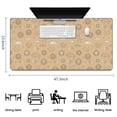thumbnail image 5 of Long Mouse Pads for Desk,Beige Sun Moon Cloud Star Pattern Desk Mats on Top Of Desks, Desk Mouse Pad Extra Large with 3mm Non-Slip Base and Stitched Edge for Gaming,Office,Work,Home 47.3"x23.6", 5 of 6