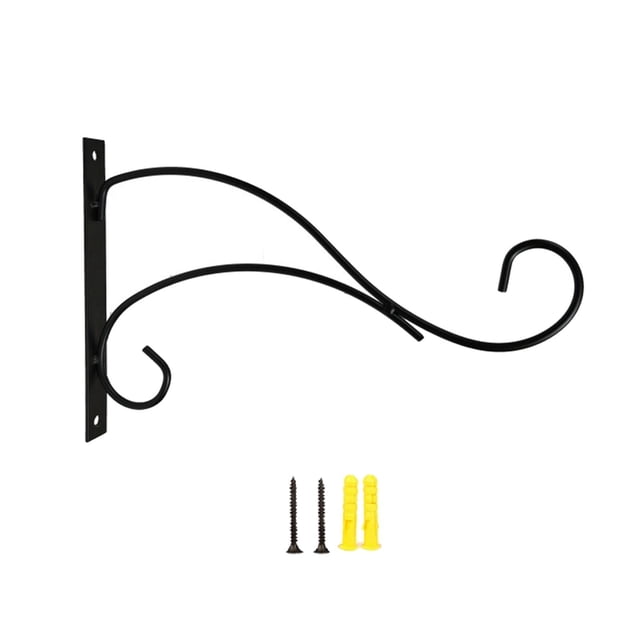 Soporte de cesta de pared de hierro, tradicional, duradero, para campanas de viento, plantas Estilo A