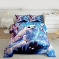 thumbnail image 2 of Manfei White Owl Bedding Comforter Set,Flying Animal Twin Comforter Sets,Winter Theme Bedding Set For Kids,Luxury Bedroom Decor Reversible,2-Piece, 2 of 8