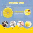 thumbnail image 2 of Cat Recovery Collars - Adorable Sunflower Necked Cats After Cone Surgery, Adjustable Collars, Elizabethan Collars for Cat Surgical Recovery, 2 of 5