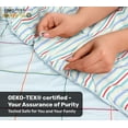 thumbnail image 5 of SCAD Piece by Piece 7-Piece Bedding Set, Windowpane - Blue Multi, Bed in a Bag with Reversible Comforter and Sheet Set, Queen, 5 of 13