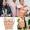 thumbnail image 4 of Prótesis de pecho, abdomen y abdominales marcados, ideal para fiestas, divertidas fiestas y juegos de rol. WHBYV, 4 of 4