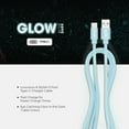 thumbnail image 6 of Liquipel Powertek Glow in the Dark USB-A to USB-C - Blue, 6 of 7