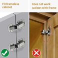 thumbnail image 4 of 2025 Latest Model 2-Pack Hidden Hinges Soft Close Surface Mount Kitchen Cabinet, 4 of 5