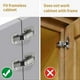 thumbnail image 4 of 2025 Latest Model 2-Pack Hidden Hinges Soft Close Surface Mount Kitchen Cabinet, 4 of 5
