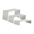 thumbnail image 3 of Colaxi 3 Pieces Riser Display Stands Cupcake Holder Handbag Shoe Display Racks Display Shelf for Purse Figures Jewelry Dessert Shops Brushed, 3 of 8