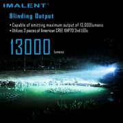 مصباح يدوي قابل للشحن Ms03 Led 13000 لومينز ، 7 أوضاع Ipx8 مقاوم للماء سوبر مشرق Edc مصباح يدوي للتخييم المشي لمسافات طويلة الطوارئ