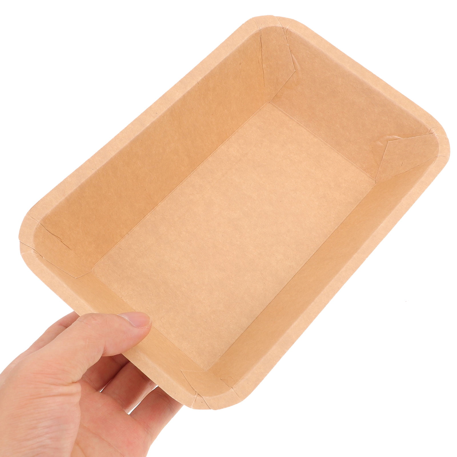 OULII 50Pcs Rectangular Paper Plates for Crawfish and Seafood at Restaurants