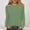Mint Green, variant on Aobny Long Sleeve Fall Tops for Women 2025 Crew Neck Orange Shirts with Pocket Pullover Waffle Knit Women's Plus Size Tops,XL