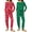 Christmas Print/Green Snowflakes, variant on 2 Pack Long Sleeve Pajama Set for Women Christmas Lounge Set Ladies Fall Jogger Pjs Set Sleepwear with Pocket