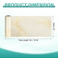 thumbnail image 2 of Uxcell Wood Grain Wallpaper Border 6" x 16.4ft Textured Frame Sticker, Agate White, 2 of 7