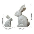 thumbnail image 3 of HCTSHG Rabbit Garden Statue,Outdoor Standing Bunny Sculpture,Lawn and Garden Decor,Easter Standing Bunny Ornament for Home,Living Room,Bedroom,Light Decoration, 3 of 7