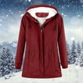 thumbnail image 2 of Women's Winter Warm Sherpa Lined Suede Leather Longline Coat with Horn Buttons,Oversized Sherpa Outerwear Overcoat for Women, 2 of 9