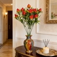 thumbnail image 3 of Artificial Strawberry Decorative Bouquet - Fake Plant for Home, Wedding & Event Decor, Realistic PVC Flowers, Versatile Indoor & Outdoor Arrangement, 3 of 5