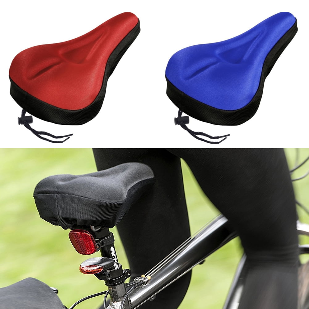 Comfort Wide Big Bum Soft Gel Cruiser Bike Saddle Bicycle Seat Air Cushion Pad 