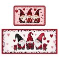 thumbnail image 3 of Christmas Kitchen Rug Set of 2 Kitchen Floor Mats Non-Slip Backing Christmas Gnomes Kitchen Mat Washable Seasonal Holiday Wedding Doormat Runner Rug 40x60cm+40x120cm, 3 of 4