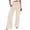 Khaki(Womens Pants), variant on No Boundarie Womens Wide Leg Pants Striped High Waisted Palazzo Pants Flowy Smocked Waist Casual Lounge Trousers with Pockets
