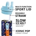 thumbnail image 3 of Botella de agua Elemental Iconic Kids con tapa de pajita, 600 ml, unicornio, 3 of 7