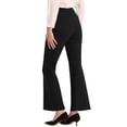 thumbnail image 3 of INSPIRE CHIC Women's Stretchy Bootcut Dress Pants High Waist Work Office Business Casual Slacks with Pockets Black L, 3 of 4