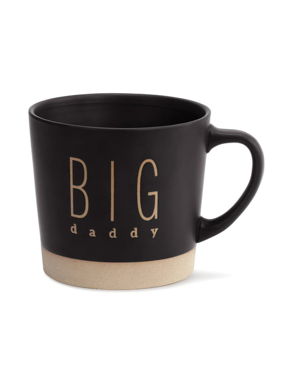 Big Daddy Matte Black 56 ounce Ceramic Stoneware Mega Coffee Mug Cup