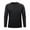 #01 Black 【Mix & Match: Essential Colors in Stock】, variant on Men's Ice Silk Cooling Long Sleeve T-Shirt Round Neck Fitness Top Workout Base Layer for Gym Training Casual Daily Wear Modern Athletic Apparel | AESTIVO,Black L