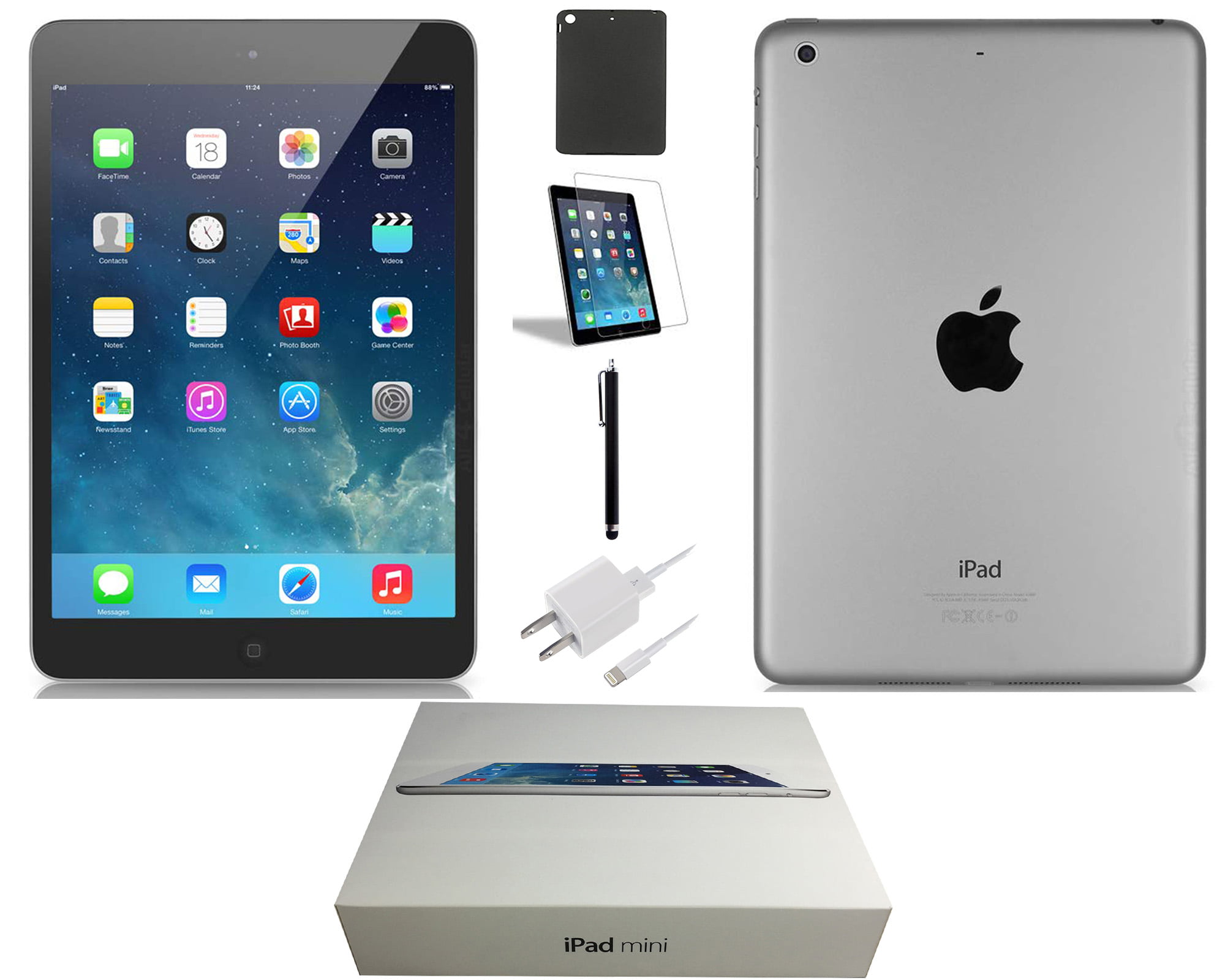 Apple 7.9-inch iPad Mini 2 Retina, Wi-Fi Only, 32GB, Bundle Comes 